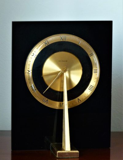 A Le Coultre Mantel Clock in the form of a sundial