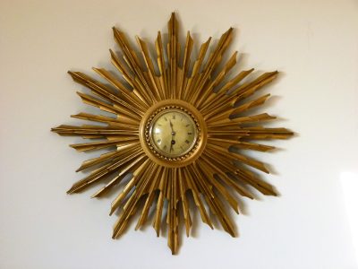 An Art Deco Sunburst Clock