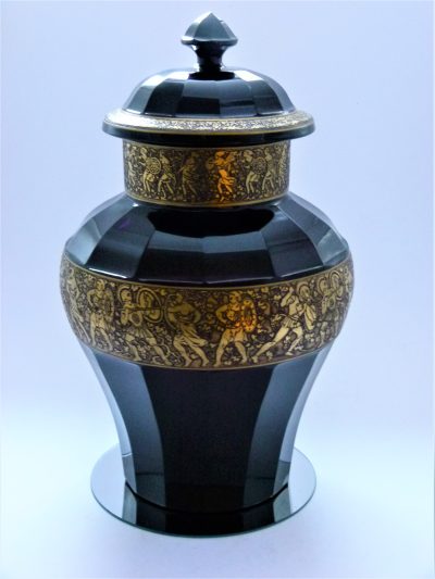 A Moser Karlsbad Vase and cover.