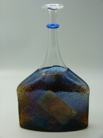Large Satellite Bottle by Bertil Vallien for Kosta Boda